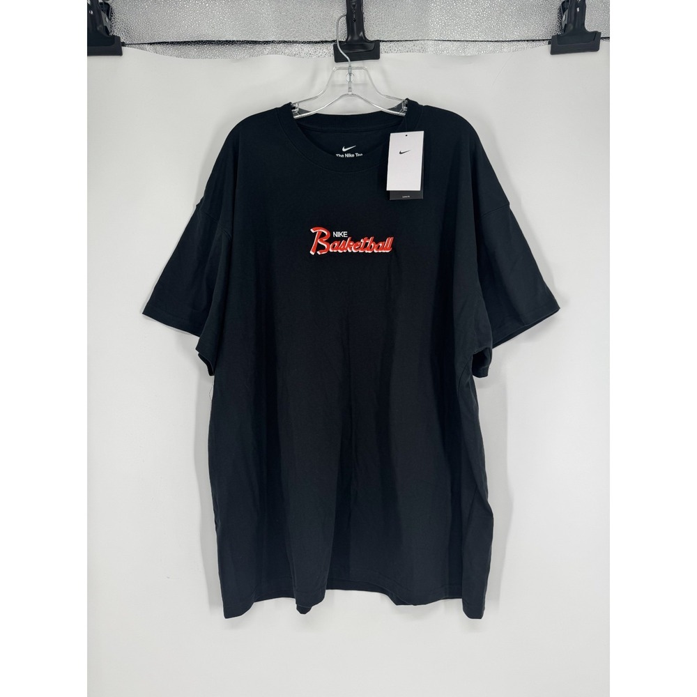Nike Basketball Embroidered Graphic Short Sleeve Tee T Shirt Mens Size XXL 2XL‎